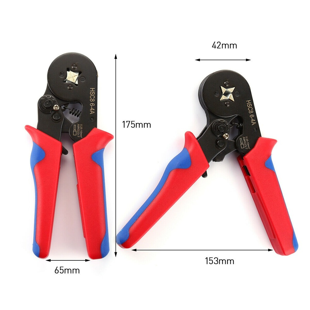 Crimping Tool Set Crimp Wire Plier Tools + 1200Pcs Wire Ferrule Terminals Kit US