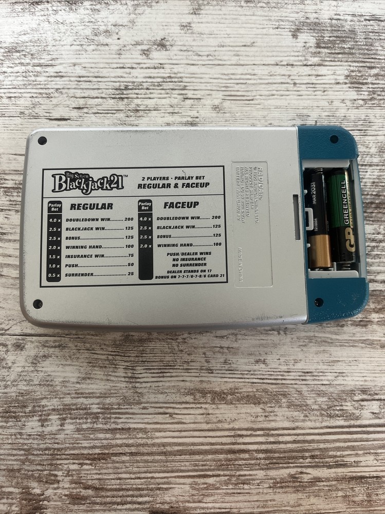 Radica 1995 Large BIG SCREEN BLACKJACK 21 Electronic Handheld Game