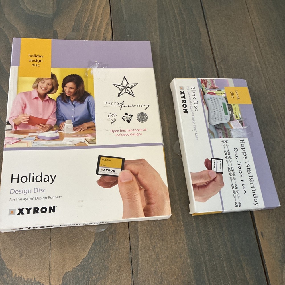 Xyron Disc Maker 48371 + Design Runner Cordless Printer Bundle w/D Discs (C9)