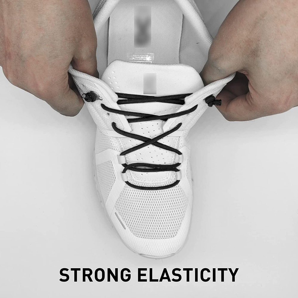 3 Pairs Elastic Shoe Laces Replacement Laces for on CloudStretch round