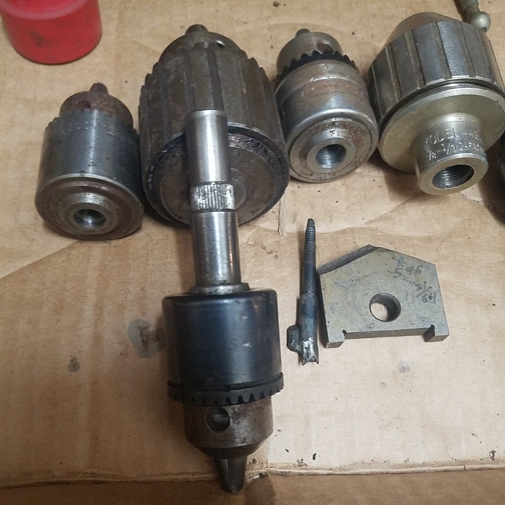 9 Machinist Drill Chucks Several Sizes Types Mainly Jacobs