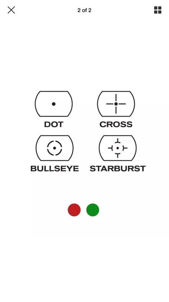 Reflex Red Dot Sight Dual-illuminated With 4 Different Reticles, Free Shipping.