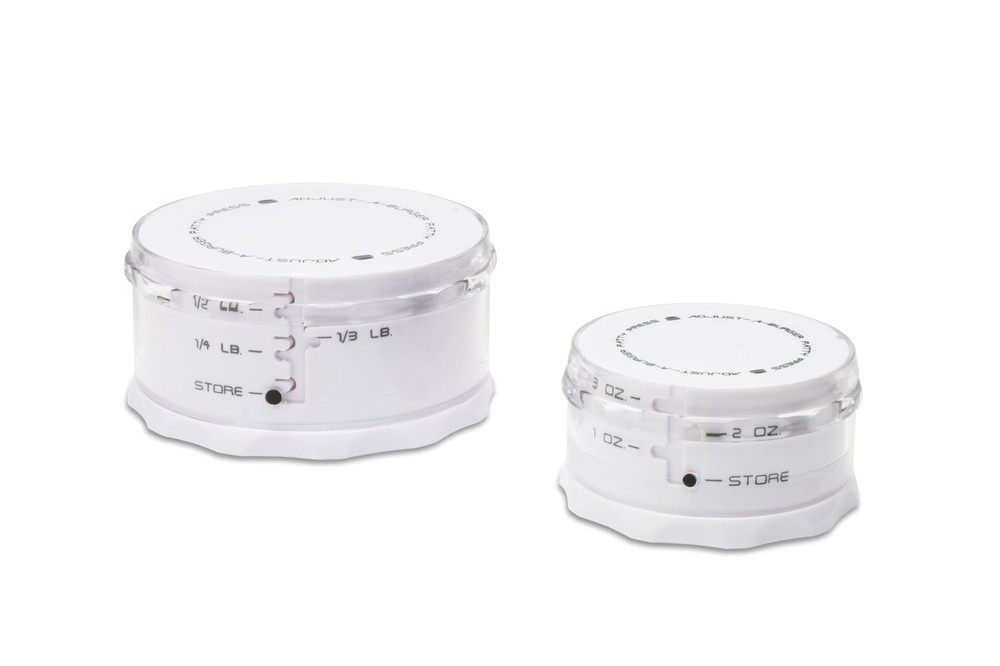 Adjust-A-Burger Press Set, Plastic, 2-Piece, White