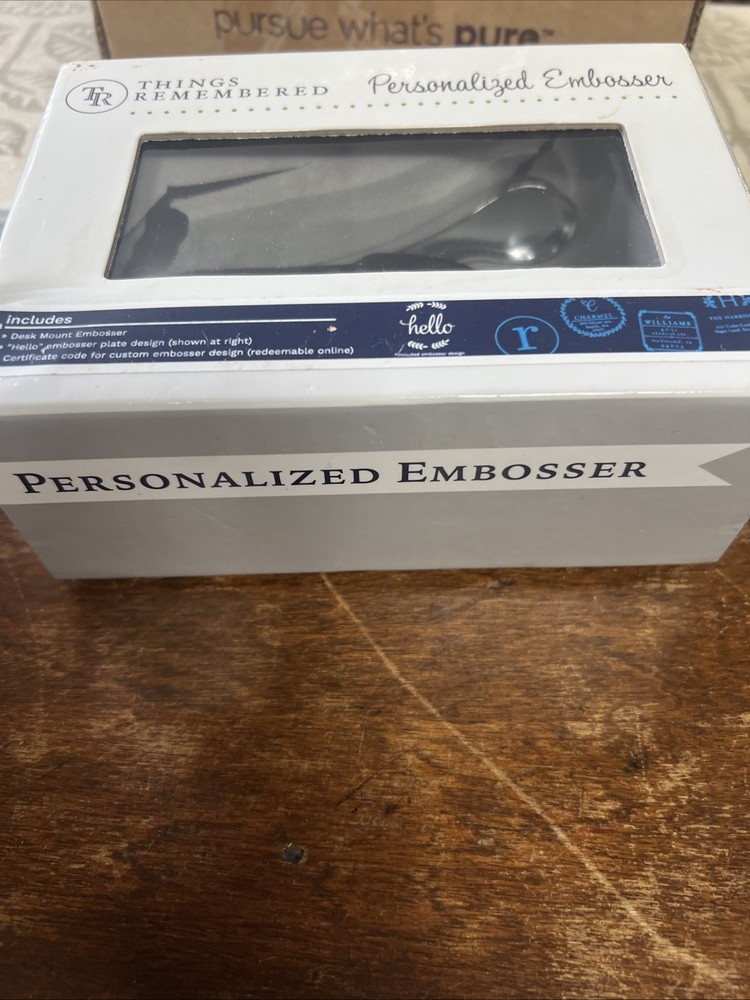 Personalized Embosser With Removable Plate "Hello Design" By Things Remembered