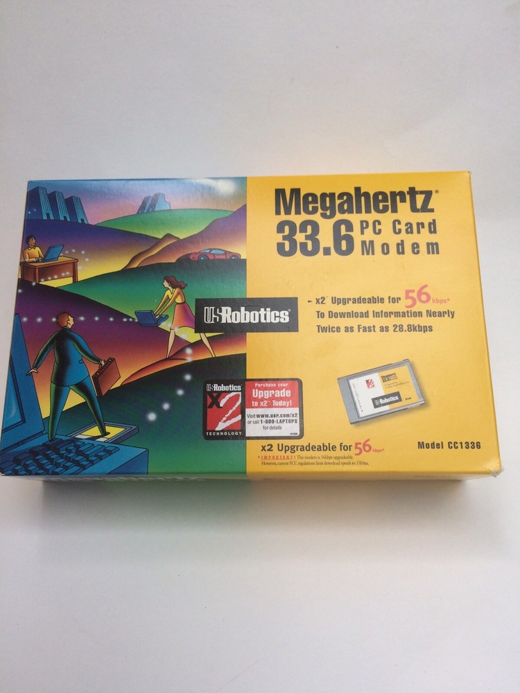 💥US ROBOTICS CC1336 MEGAHERTZ 33.6 PC CARD MODEM