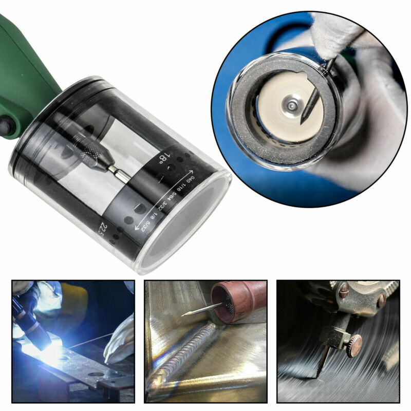 TIG Welding Tungsten Electrode Grinder Sharpener Tool, Multi-Angle, w/ Cover