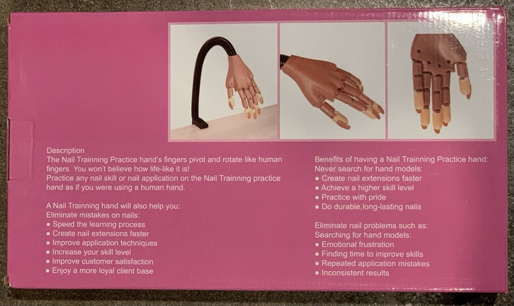 VGUC Nails Training Practice Hand for Acrylic Nails Manicure