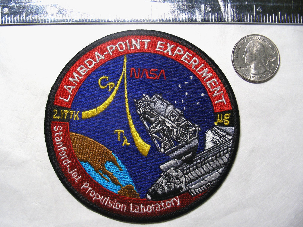 STS-52 Lambda-Point Experiment in Microgravity Space Shuttle Patch NASA JPL