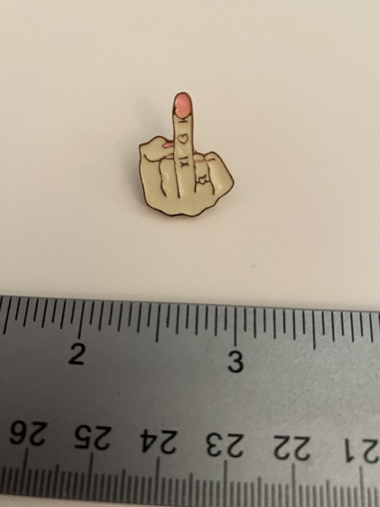 Middle Finger Humorous Lapel Pin P63
