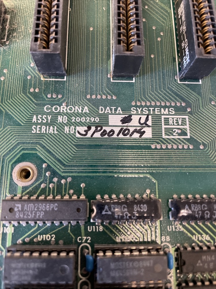 Corona Data Systems Mainboard Motherboard Untested
