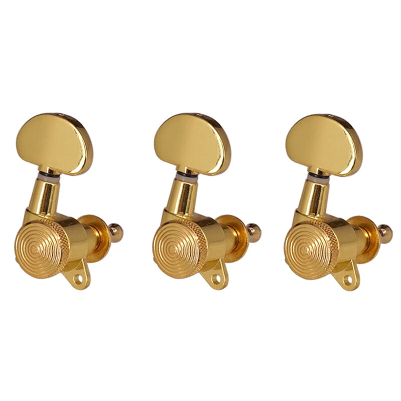 Thread 3R3L Inline Guitar String Tuning Peg Key Locking Tuner Key Machine Heads