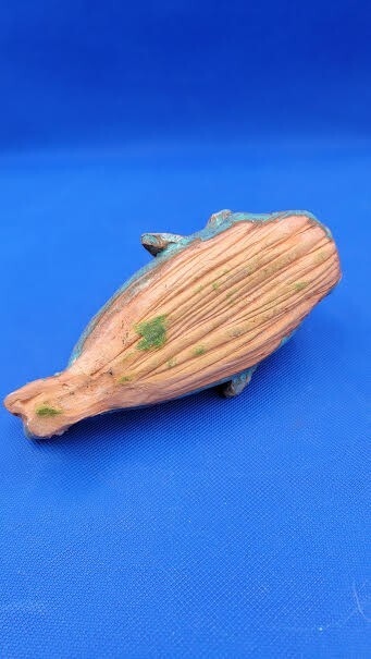 HAND CRAFTED BLUE CERAMIC WHALE DECORATIVE/INCENSE HOLDER