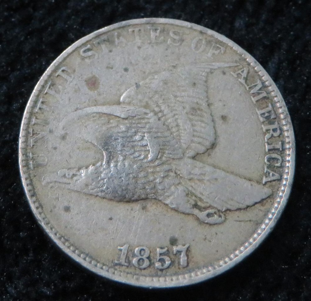 1857 Flying Eagle One Cent * Nice Details * Better Grade * 4429
