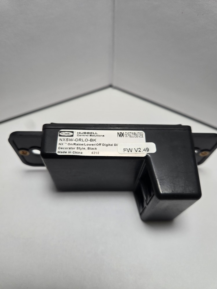 NX lighting Controls switch NXSW-ORLO-BK