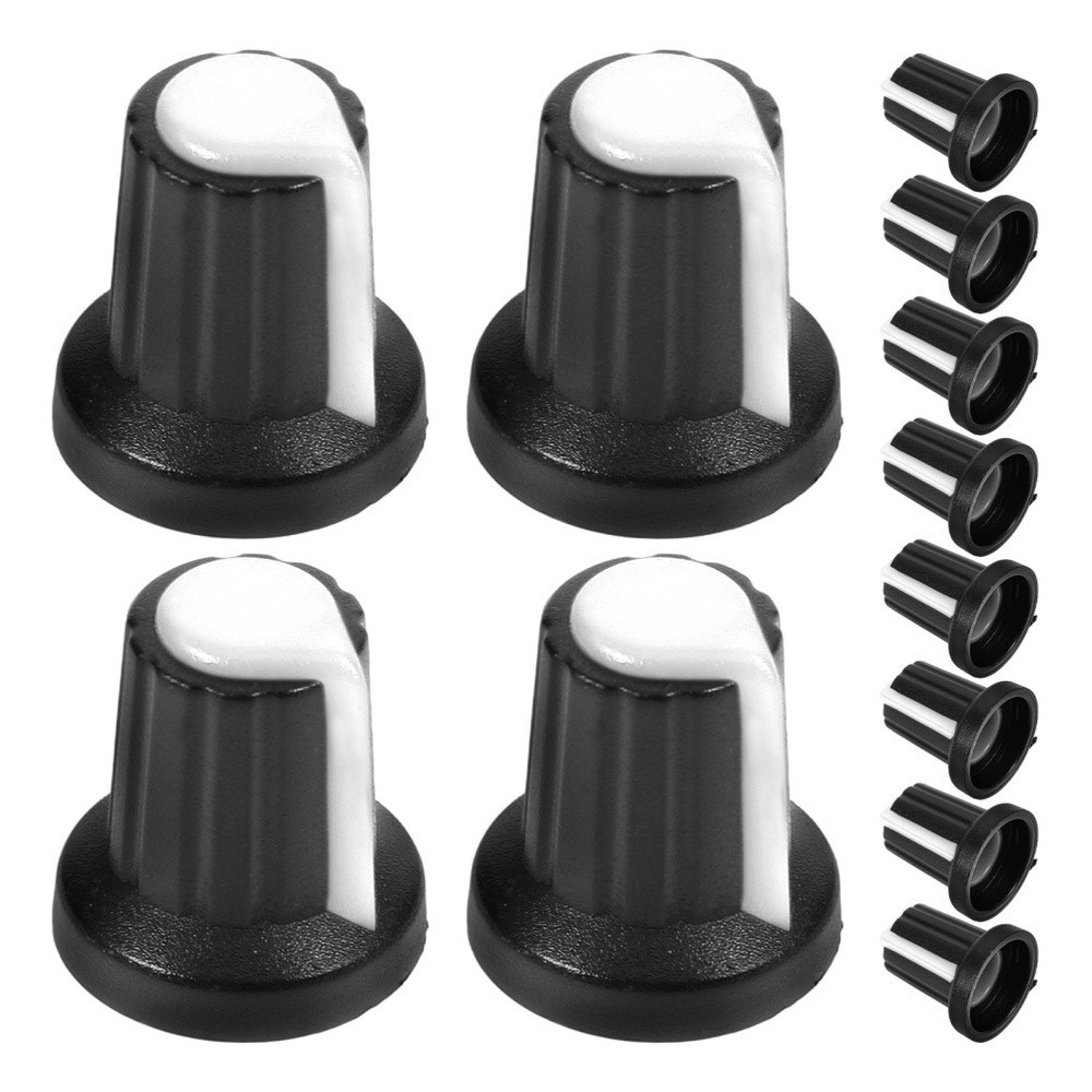 20 Pcs Volume Control Knobs Potentiometer Caps Replacement Plastic