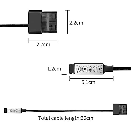 ARGB Controller Mini 5V-24V 4Pin ARGB LED Lighting 3/4Pin RGB Controller 1FT