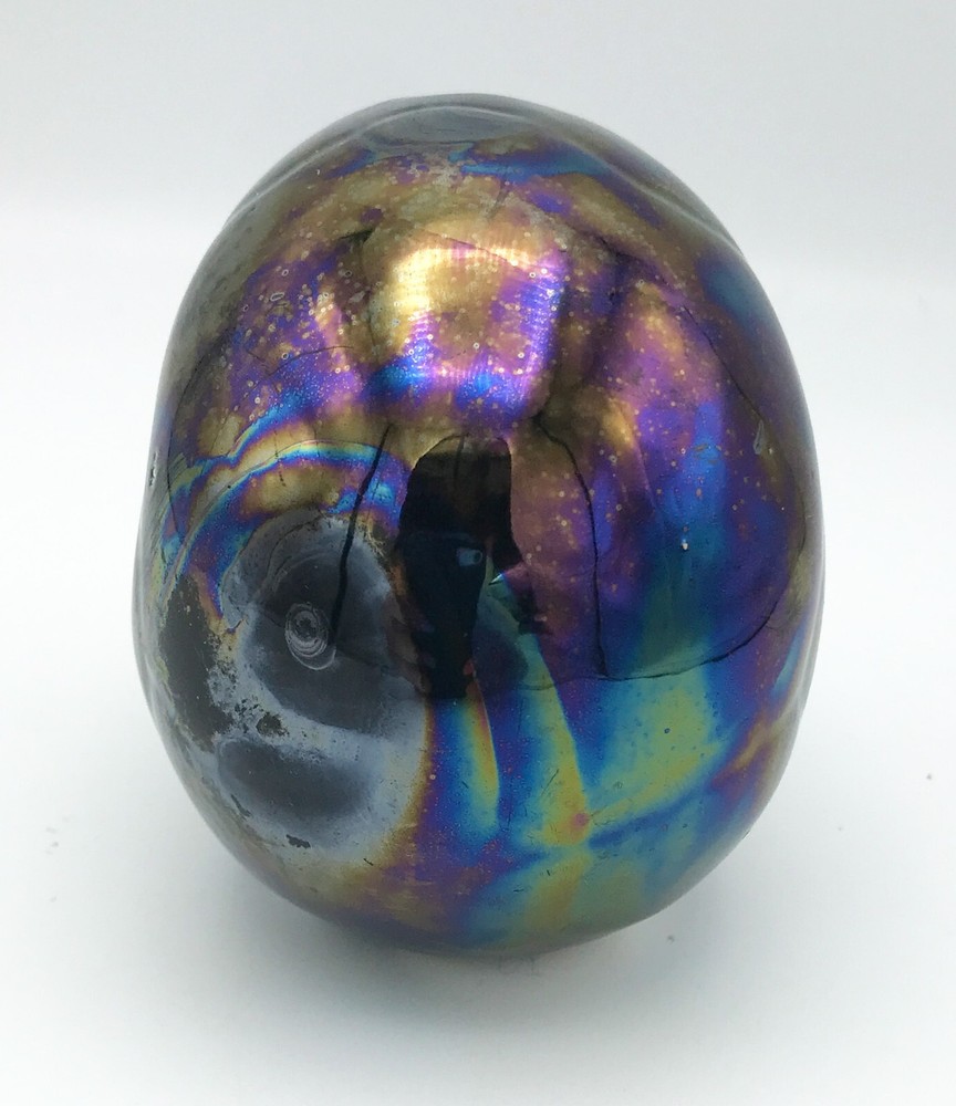 Skull -- Pearlized Iridescent Ceramic