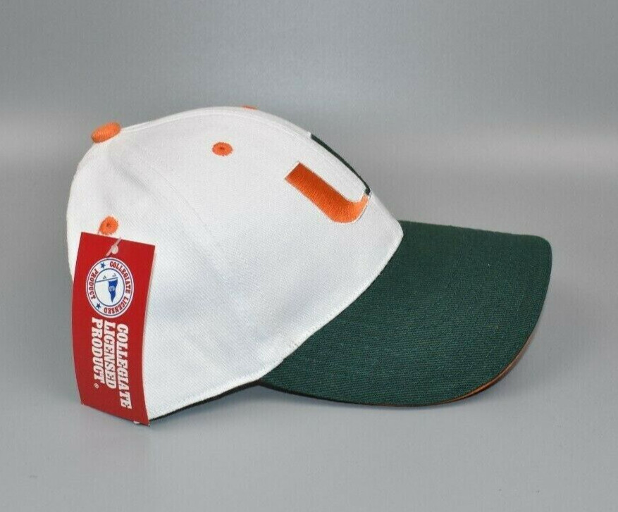 Miami Hurricanes Buffalo Outdoors Vintage Strapback Cap Hat - NWT