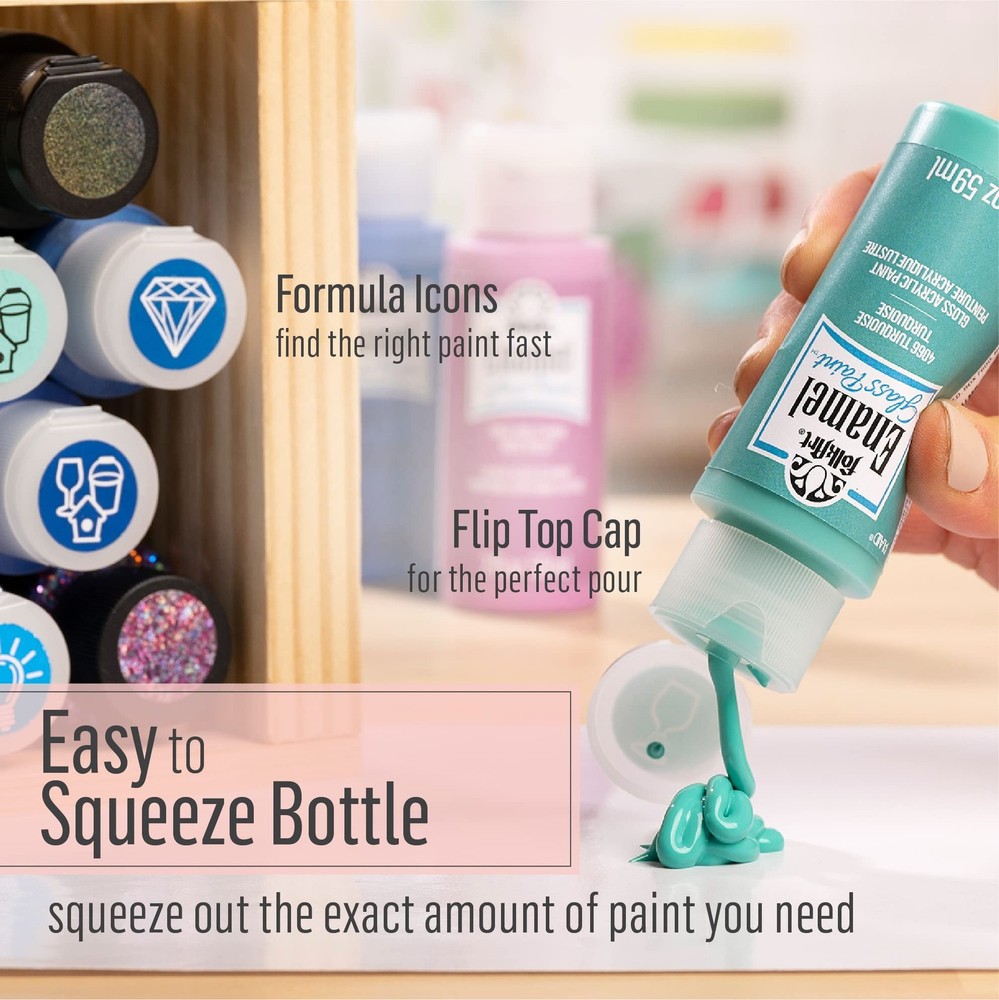 Folkart Enamel Glass & Ceramic Paint In Assorted Tools & Home Improvement