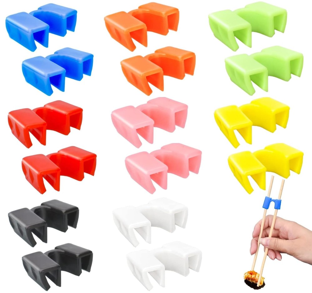 Reusable Chopstick Helpers Training Hinges Connector Multicolor Training Chop...