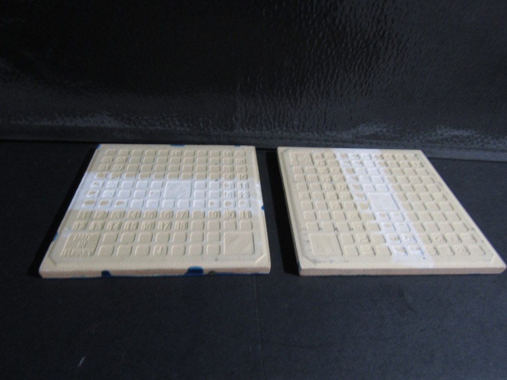 2 Abstract Art Decorative Tile 4 Inch Square Craft Project Material