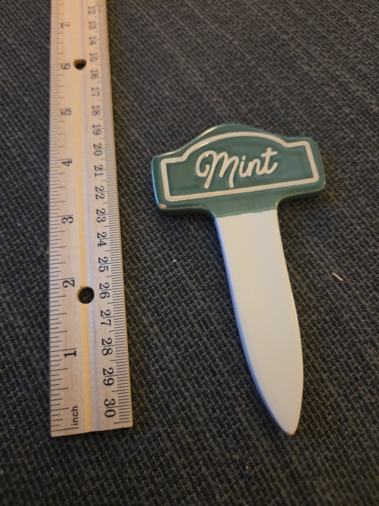 Mint Green Herb Sign Used