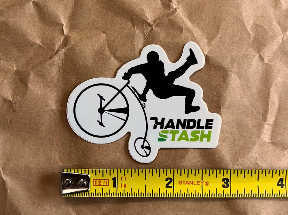 Handle Stash sticker decal, original, 2.75" x 2.25", NEW
