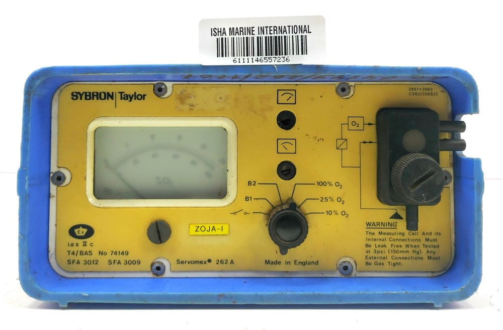 Servomax Sybron 3951-2529 Oxygen Analyzer T4/Bas