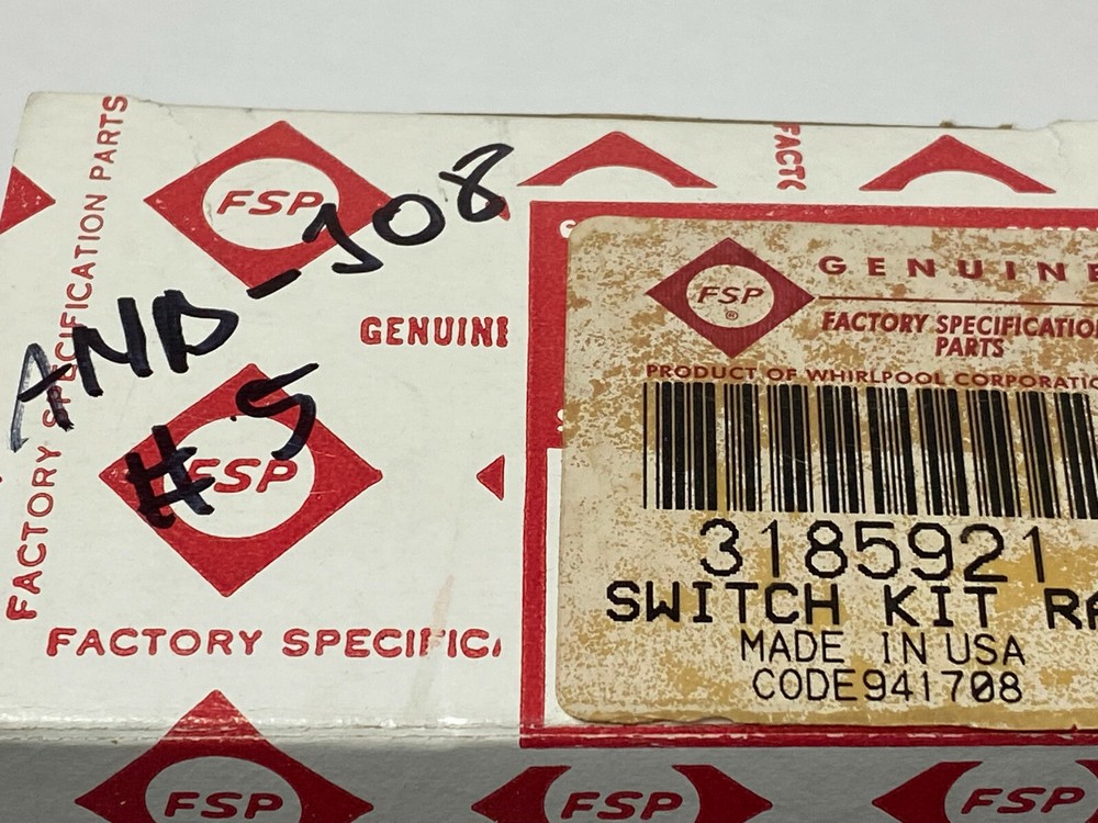 OEM Whirlpool Switch-Lmit Kit 3185921
