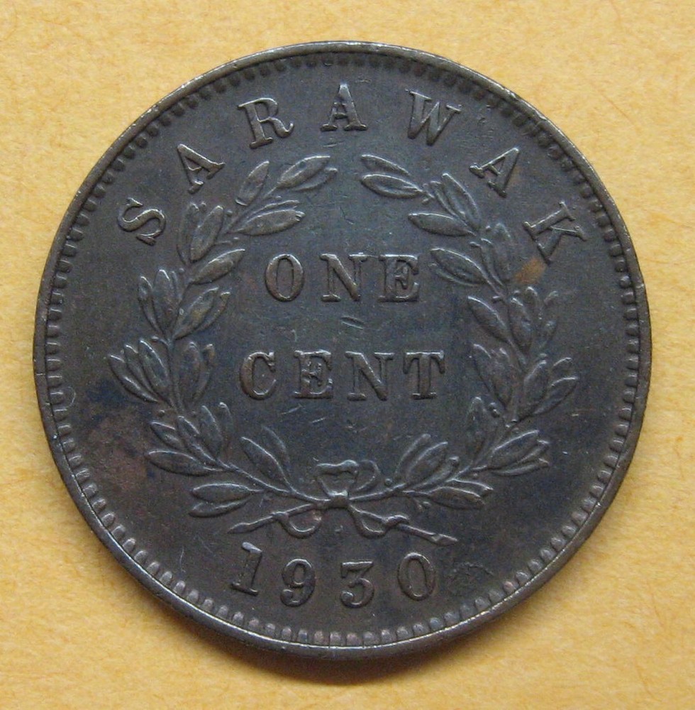 1930 Sarawak One Cent Take a Look