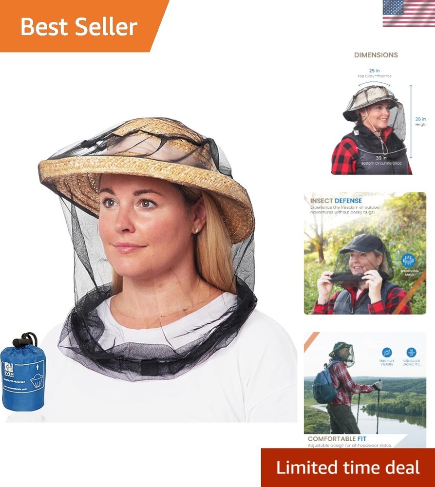 Mosquito Head Net - Ultra-Fine Bug Net for Maximum Head Protection – Lightwei...