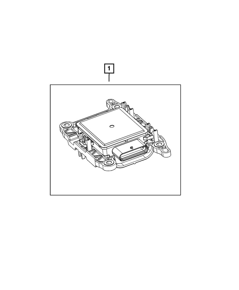 Genuine Mopar Drive Assist Sensor Module Sensor And Bracket 68616131AC
