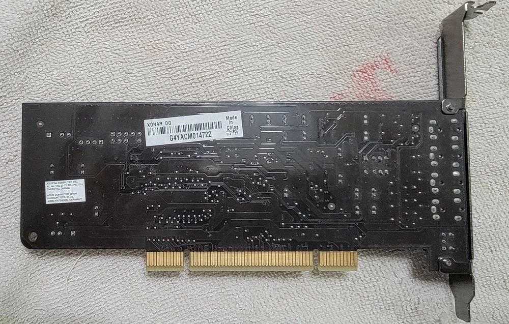 Asus Xonar DG PCI Sound Card