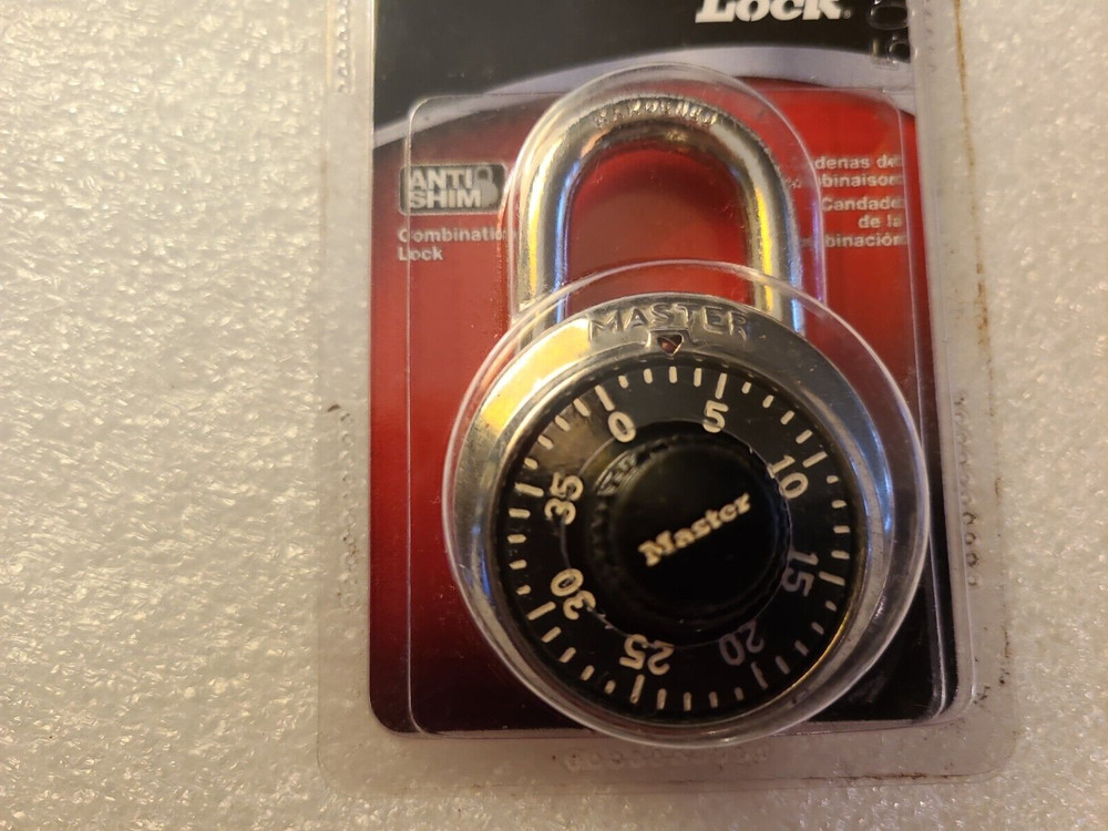 Master Lock 1500D 3/4” Combination Padlock Black/Silver