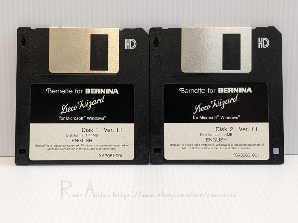 Bernette Deco Wizard V1.1 V2.0 Upgrade Kit RS232C ~Software/Manual Only: Vintage