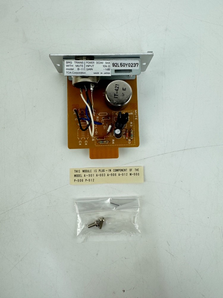 TOA B-11 Balanced Line Input with Mute