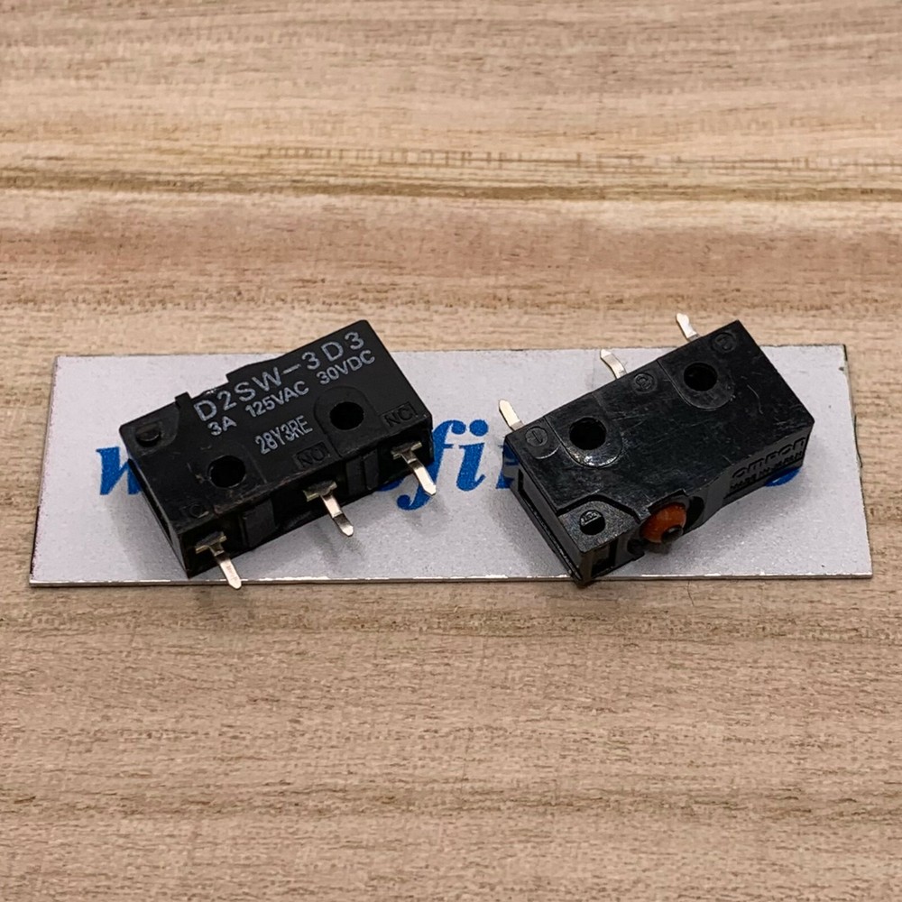 2pcs OMRON D2SW-3D3 3A 125VAC 30VDC 3pins Reset Micro Switch Japan original