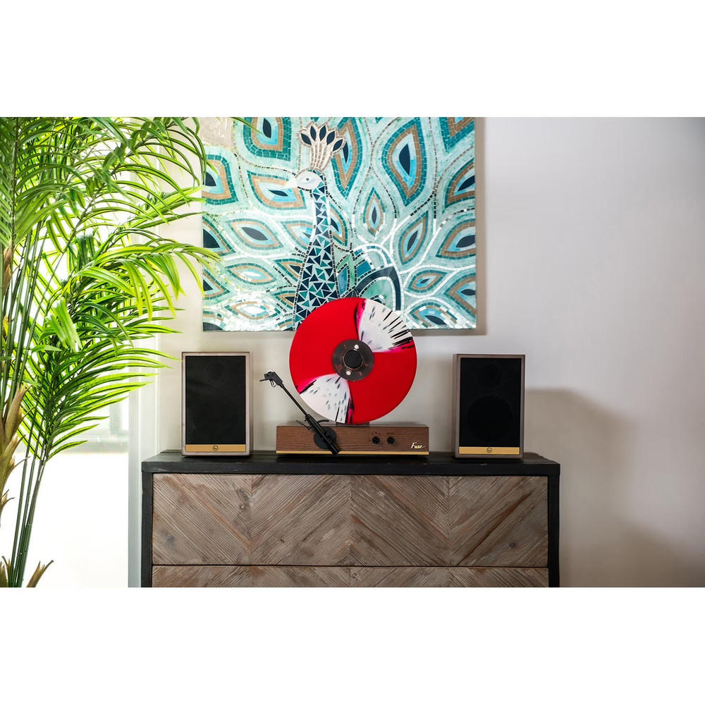 Fuse Audio GLD Vertical Record Player with Speakers