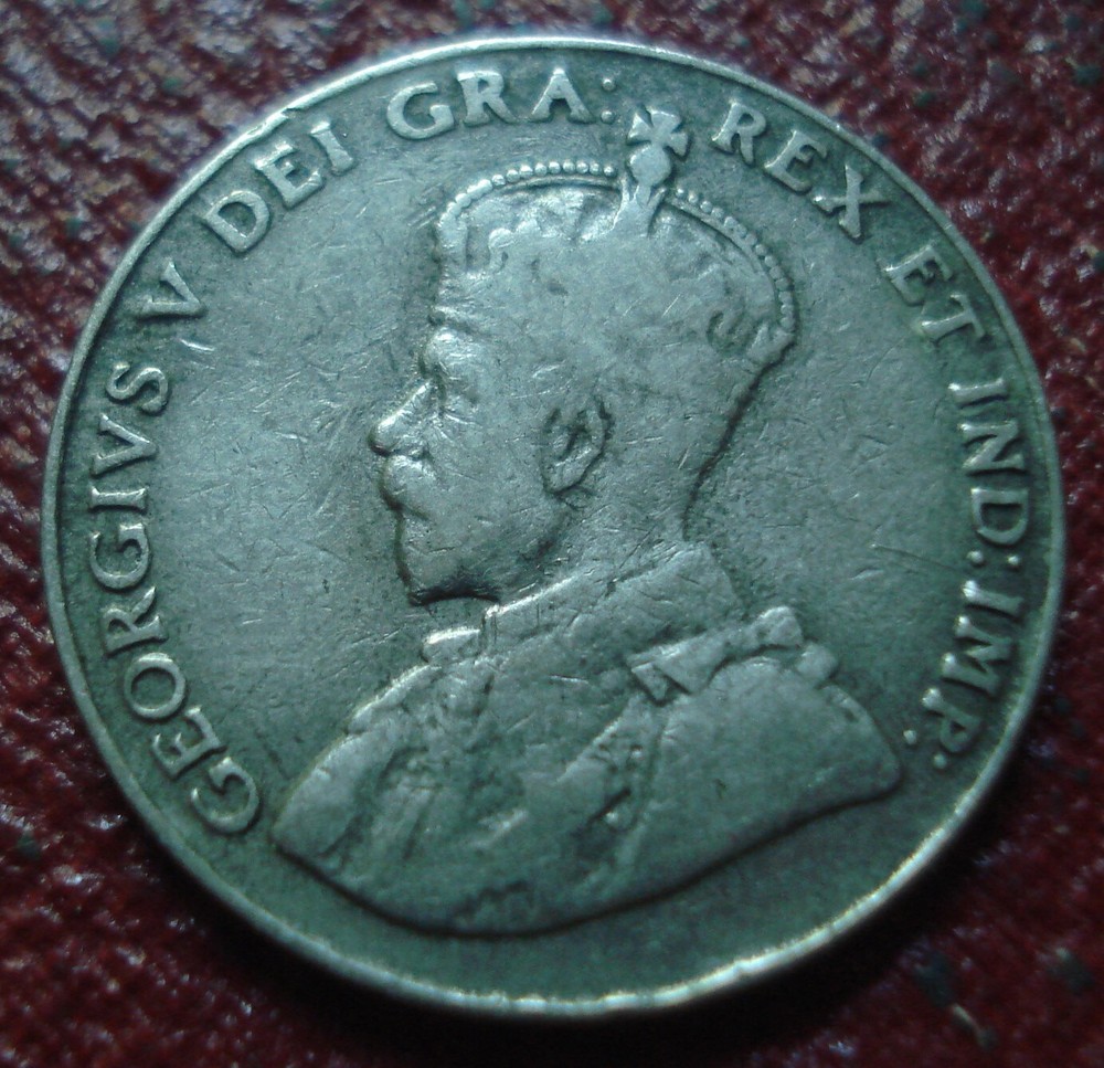 1927 CANADA 5 CENTS IN VG CONDITION