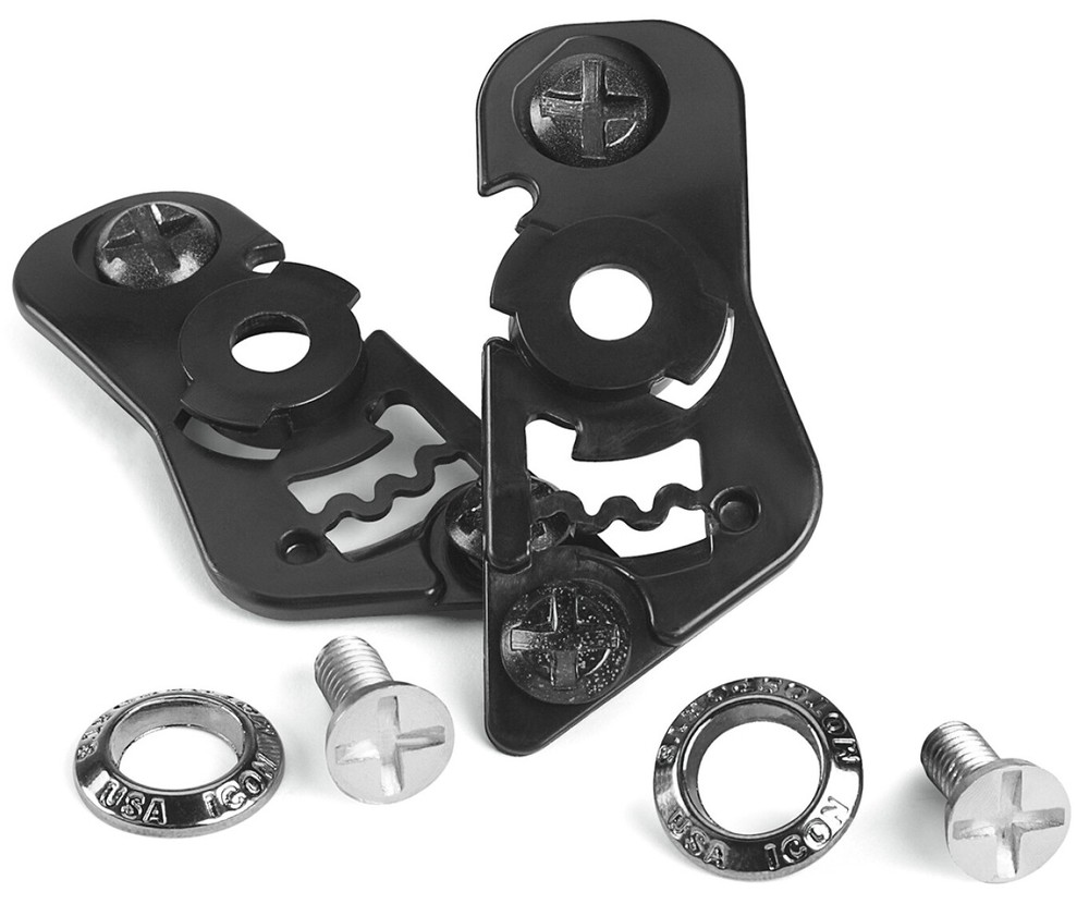 Icon Variant Helmet Shield Pivot Base Plate Kit