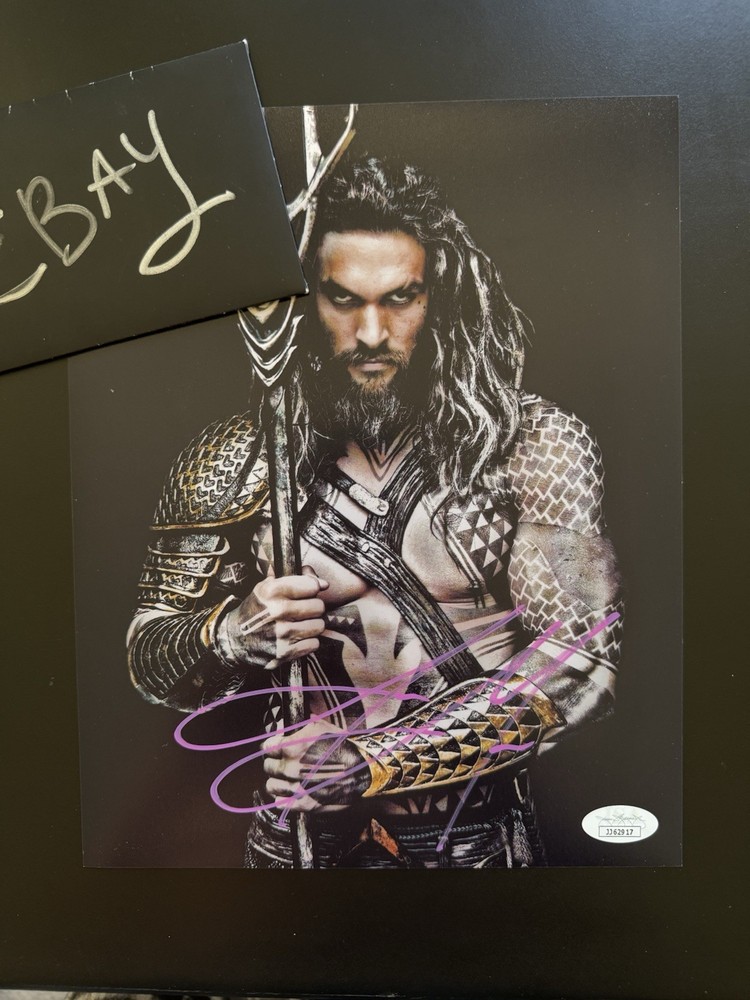 Jason Momoa Signed Autograph JSA COA Aquaman DC Comics