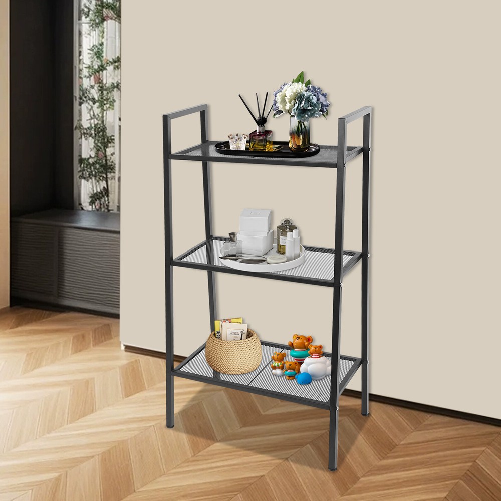 3-tier Storage Rack, Kitchen Storage Rack, Multi-tier Bookshelf, Stepped Shape