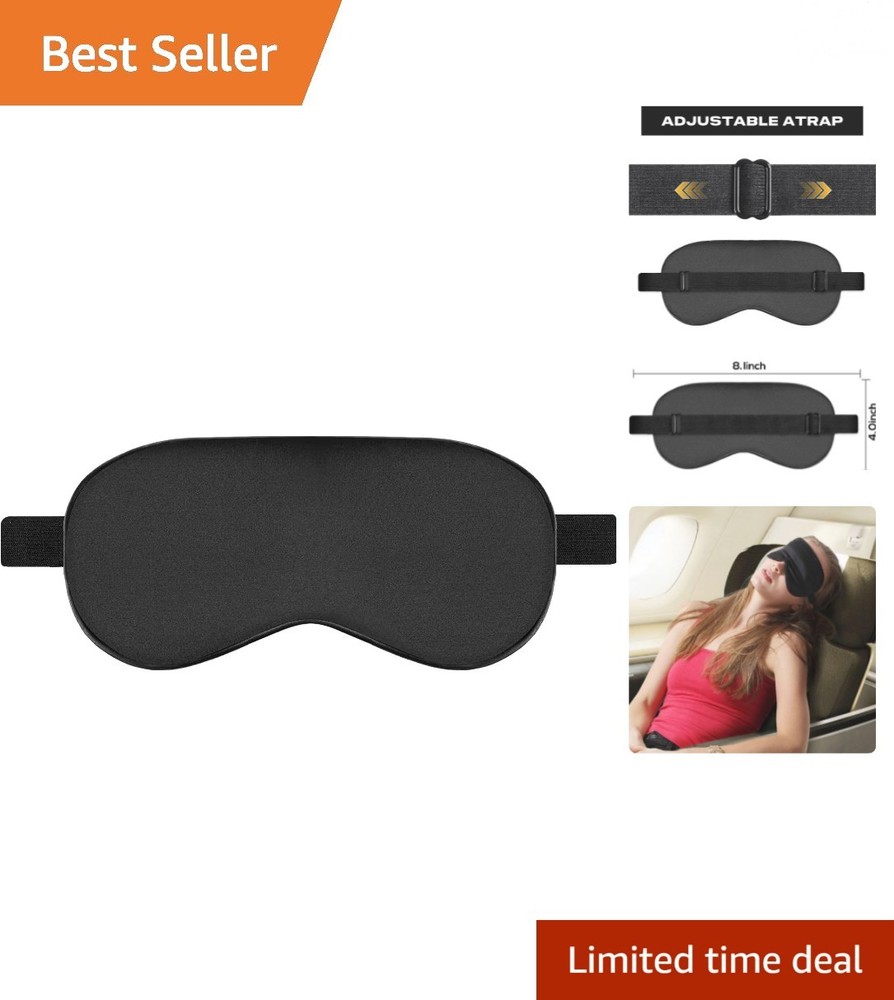 Luxurious Silk Sleep Mask - Adjustable & Light-Blocking for Restful Nights