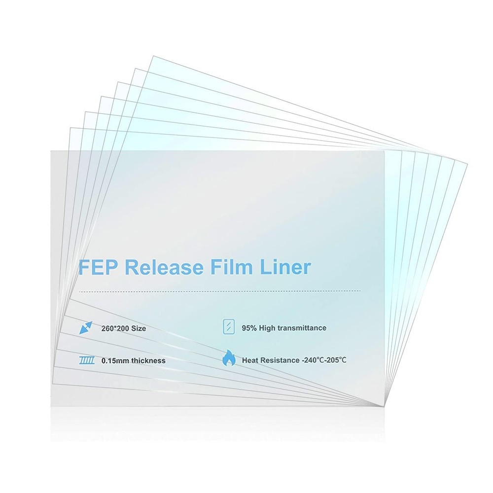 Versatile 6PCS FEP Release Films 260x200mm - Ultimate Solution for 3D Printers