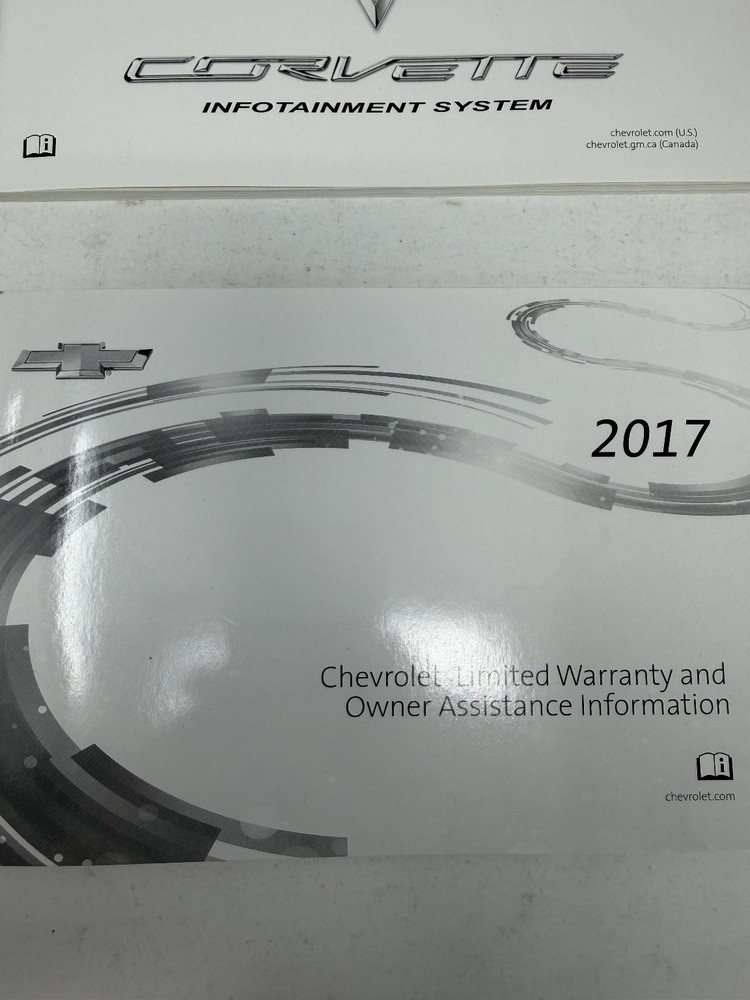 2017 Chevrolet Corvette Owners Manual OEM Set