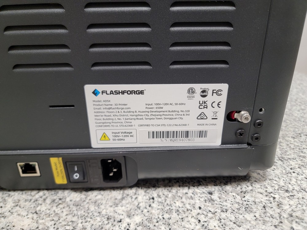 FLASHFORGE AD5X Multi-Color 3D Printer