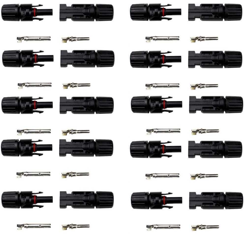 Solar Plug 2.5 To 6 MM ² Coupling Socket Cable Solar Connector 5 Pair