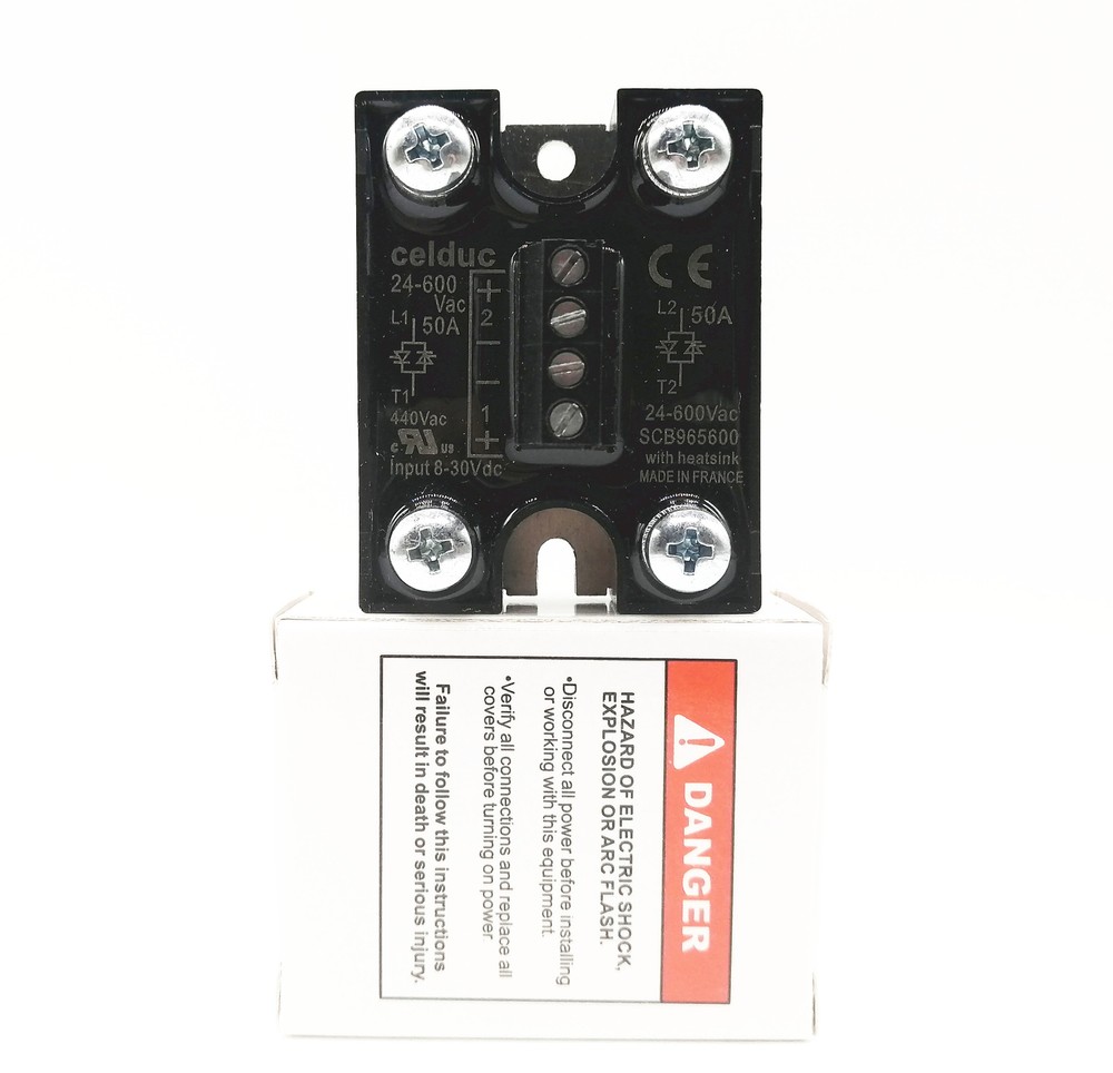 Celduc solid state relay SCB965600 50A 24-600VAC