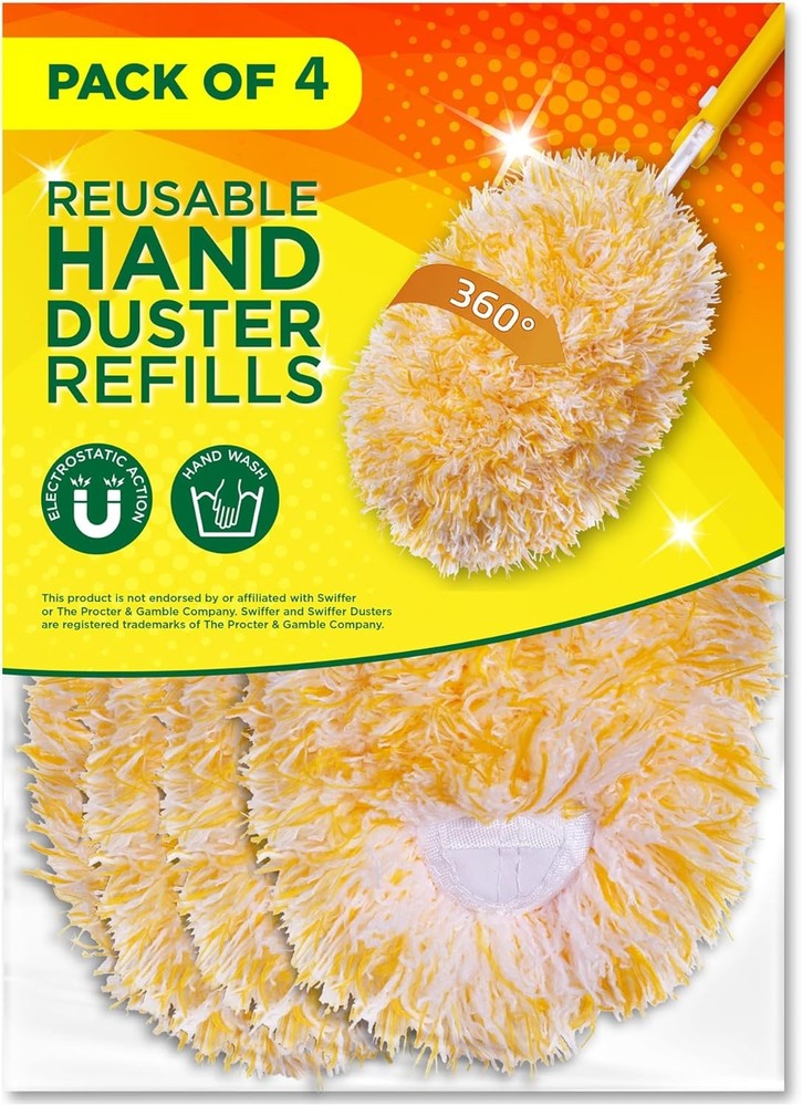 Microfiber Reble Refills for Swiffer Hand Duster, 360 Degree