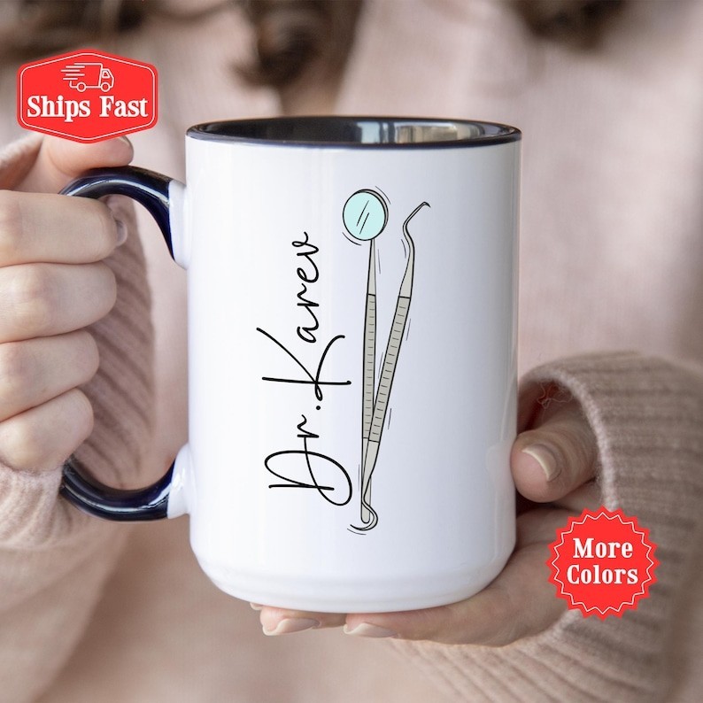 Personalized Dentist Mug Custom Coffee Cup Gift